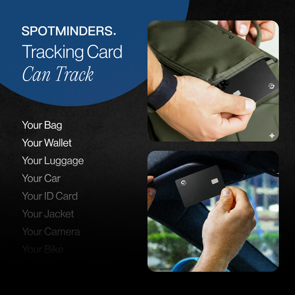 Person easily finding items with phone app
