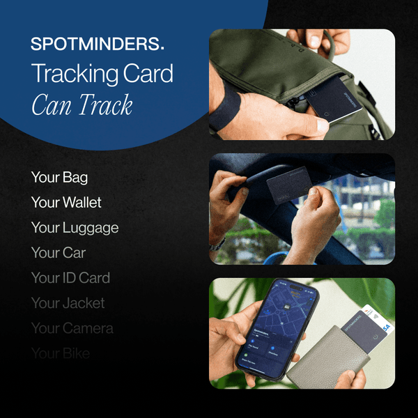 Person easily finding items with phone app